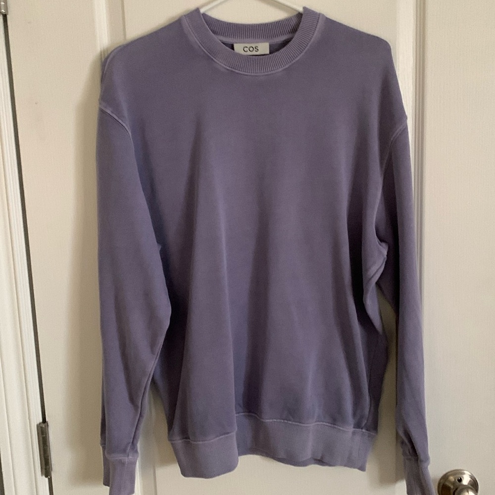 COS relaxed fit sweatshirt in lilac